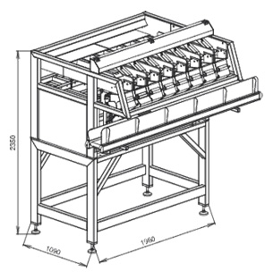 Combination weighing equipment type V7A - 8